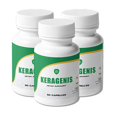 Three bottles of KeraGenis — 90-day supply